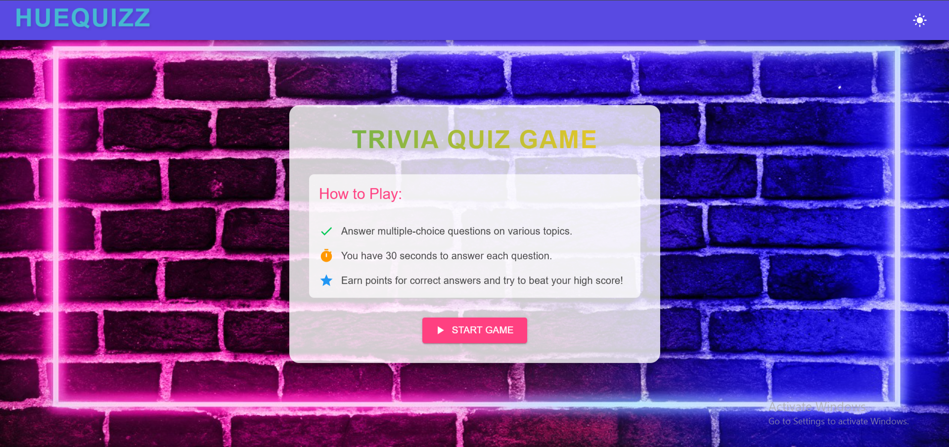 Trivia Quiz